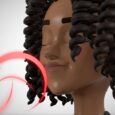 person smelling