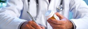 doctor writing